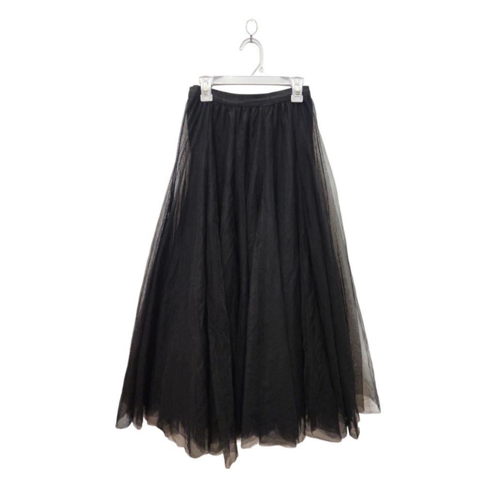 Rok Panjang Maxi Skirt Model Tutu Tile Super Flare Megar Pecah 12 Kawaii Fairycore Romantic Glam Pun