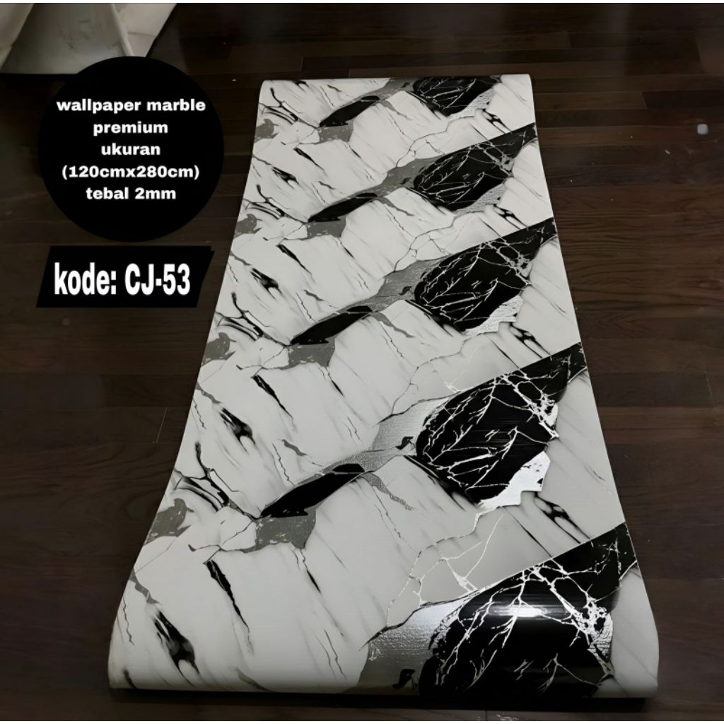 Wallpaper Dinding Motif Marble Mudah Dipasang dan Tahan Air