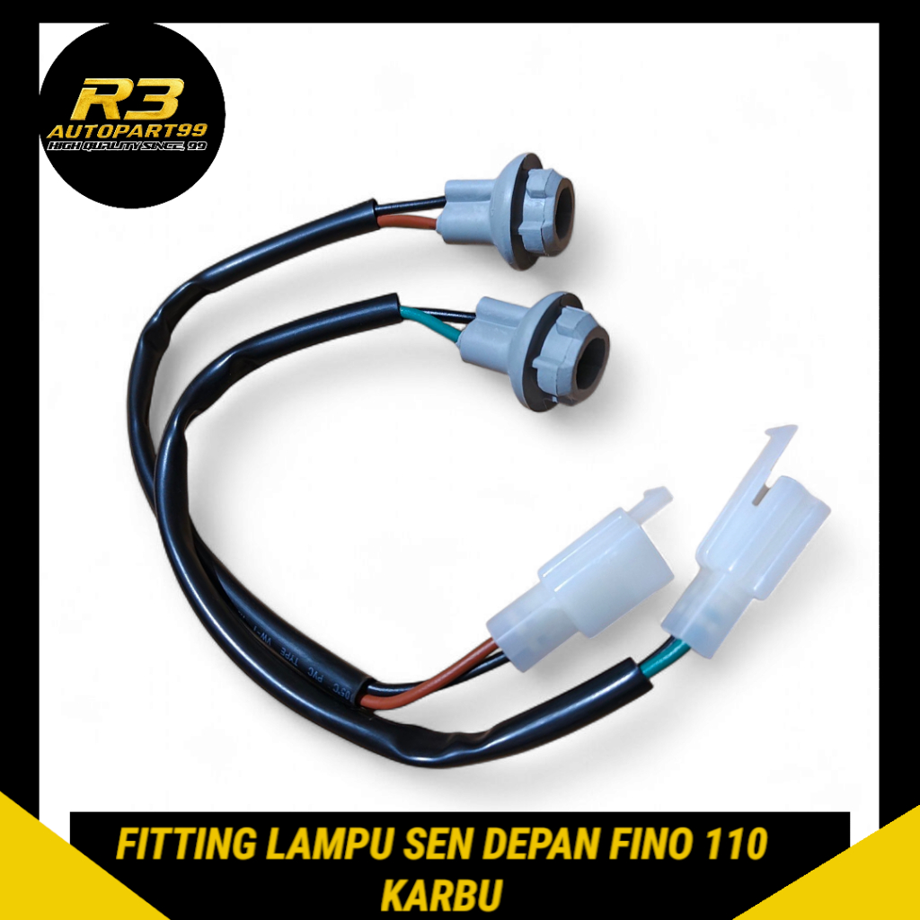 Socket Soket Fitting Lampu Sein Depan Fino 110 Karbu Kabel Lampu Sen Depan Fullset Kanan Kiri Yamaha