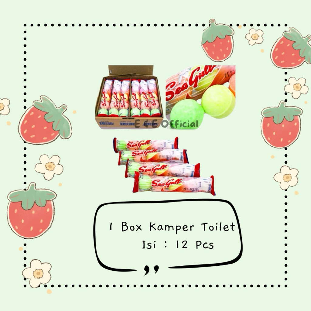 [ 1 BOX ISI 12 PCS ] KAMPER TOILET / KAMPER SEAGULL / KAMPER WC ISI 5 PCS / KAMPER BOLA