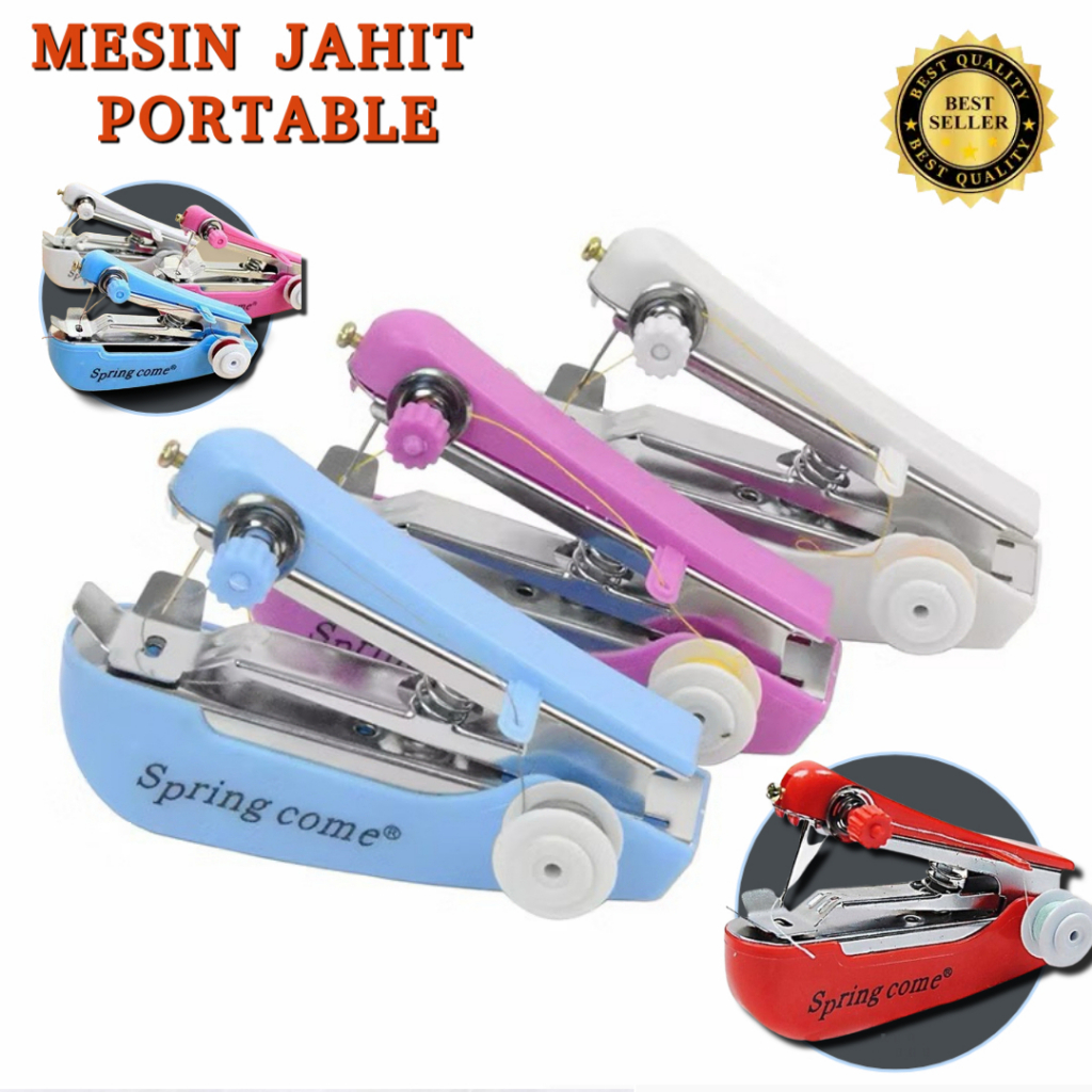 Mesin Jahit Mini Portabel Spring Come - Praktis TANPA BATERAI/JAIT MINI KECIL SERBAGUNA MUDAH JAHITA
