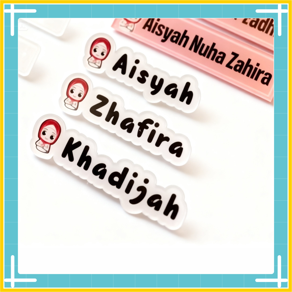 Bros Akrilik Custom Karakter Kostum | Unik & Lucu | Satuan | Bros Lucu untuk Hijab & Tas