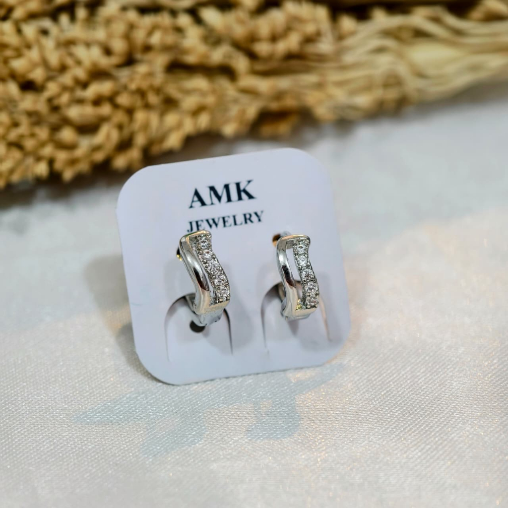 Anting Jepit Silver Dewasa Xuping Lapis Emas 2551045