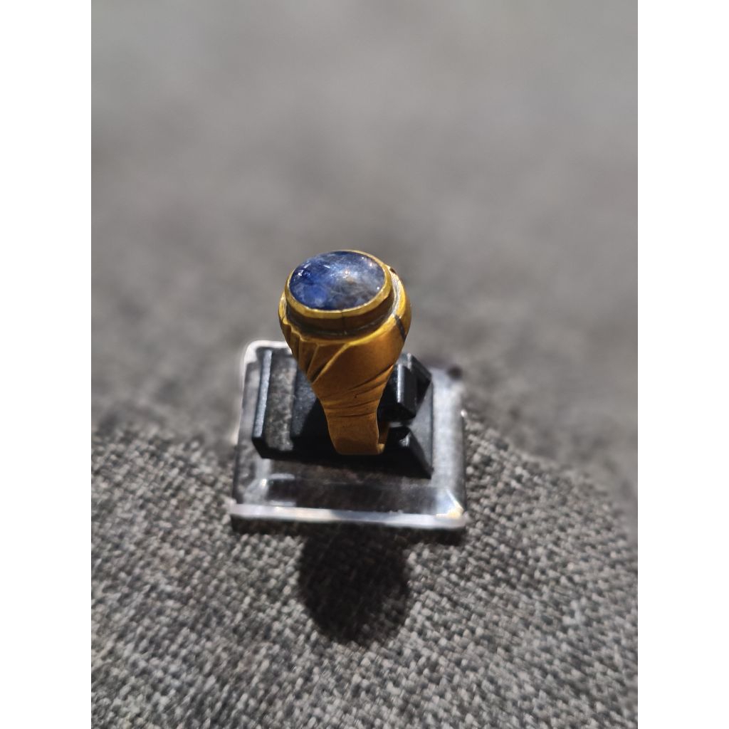 blue safir ring kuningan
