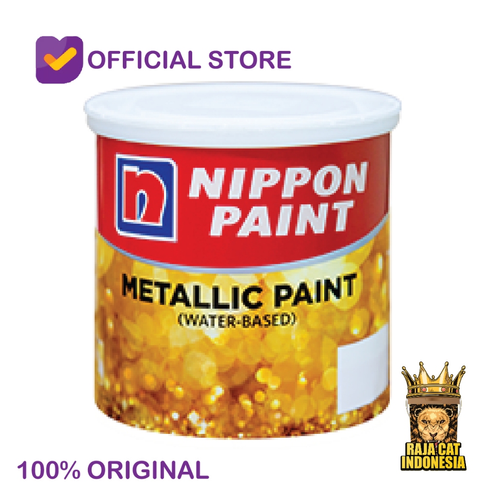 Cat Kayu dan Besi | Real Gold Metallic Paint Water Based Nippon Emas Besi Kayu