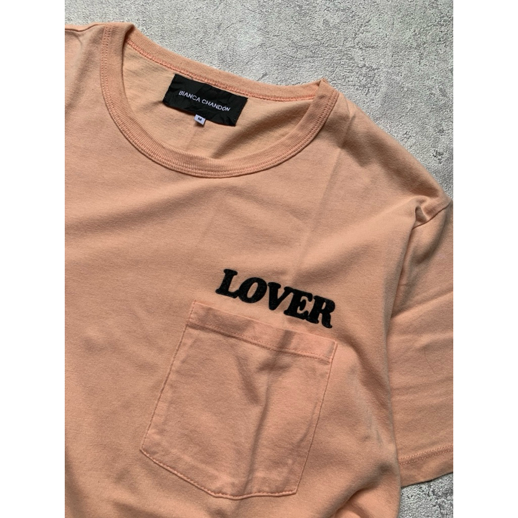 BIANCA CHANDON - LOVER POCKET TSHIRT PEACH