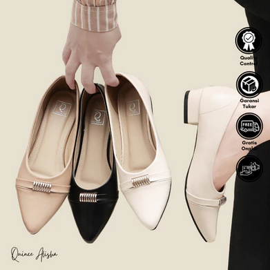 Donatello - Sepatu Pantofel Wanita Heels Wanita Hak 3 cm