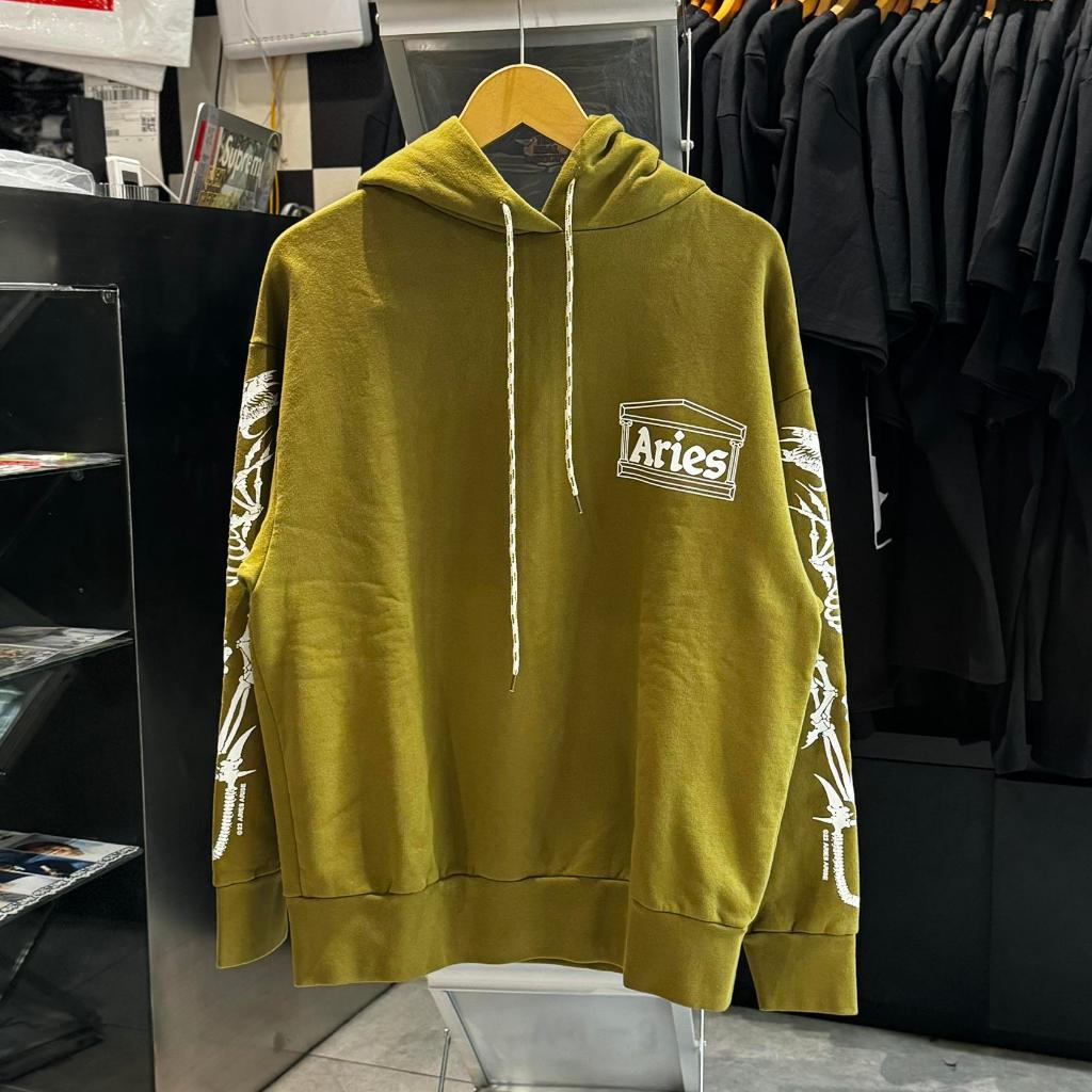 ARIES ARISE - DRAGON SKELETON HOODIE (OLIVE)