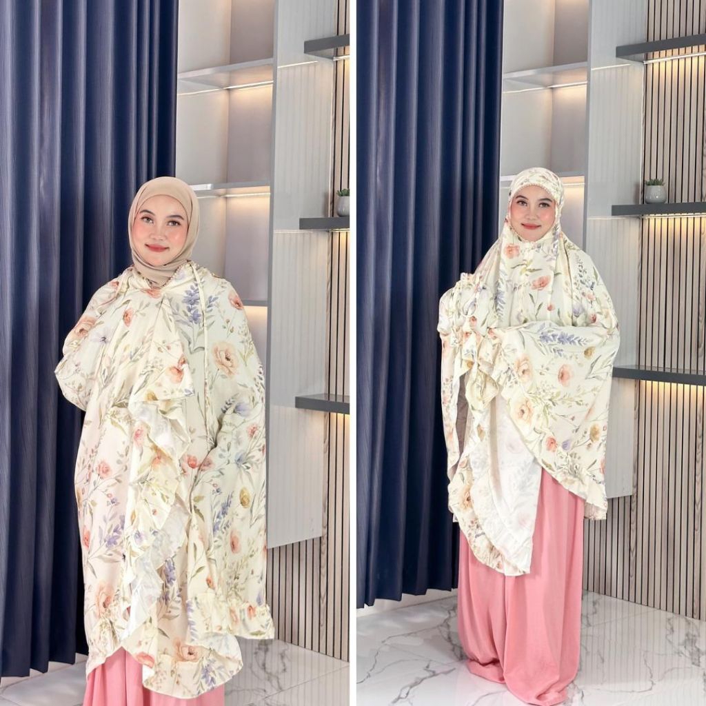 mukena rayon motif afsha