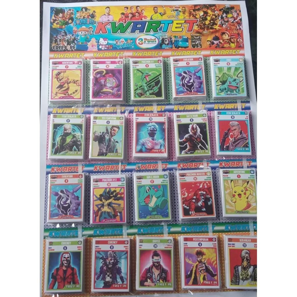 kartu wartet gambar mainan 1bal isi10 lembar