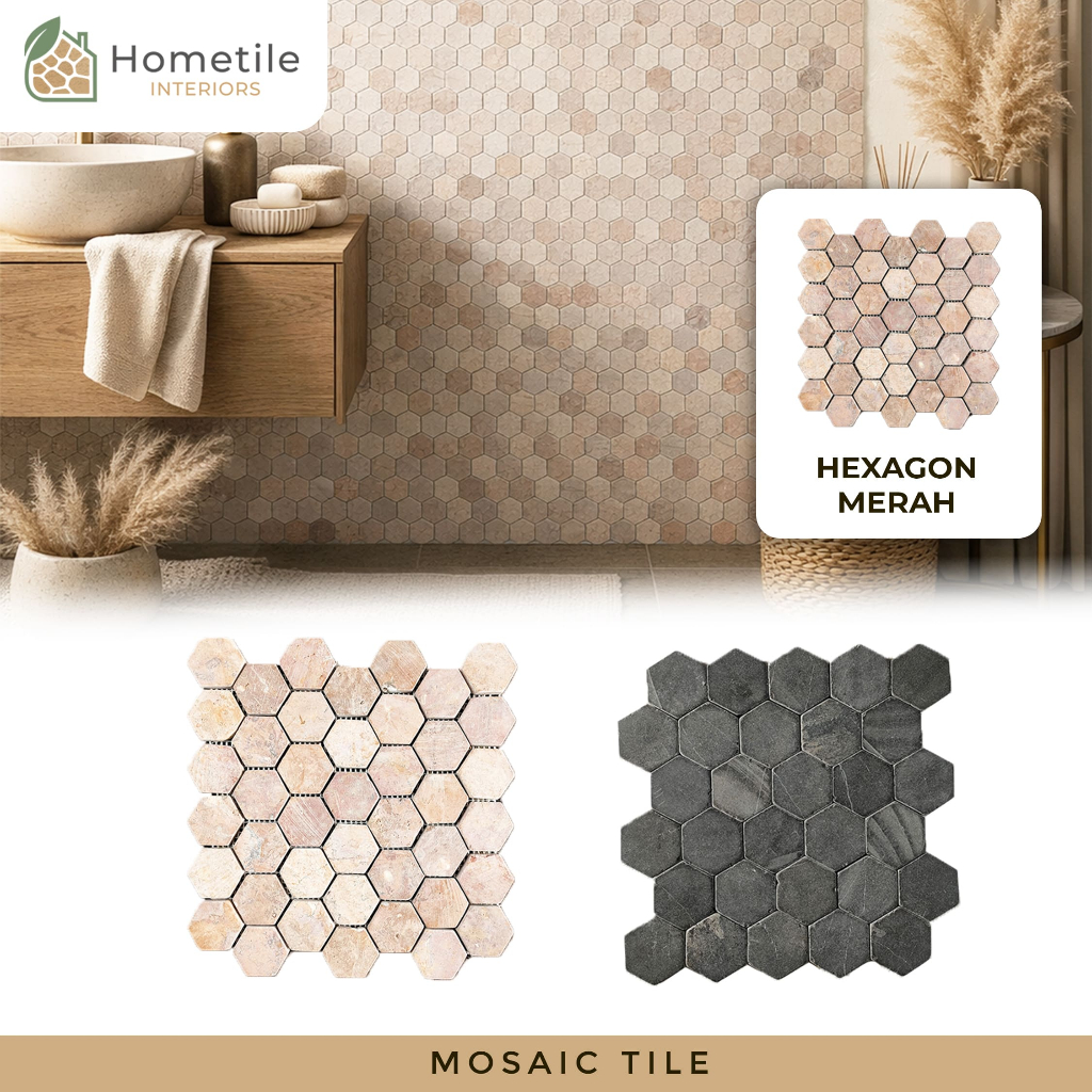 Keramik lantai dinding - Backplash Kamar Mandi Dapur Wall Decorration Mozaik - Mosaic Batu Alam Tile