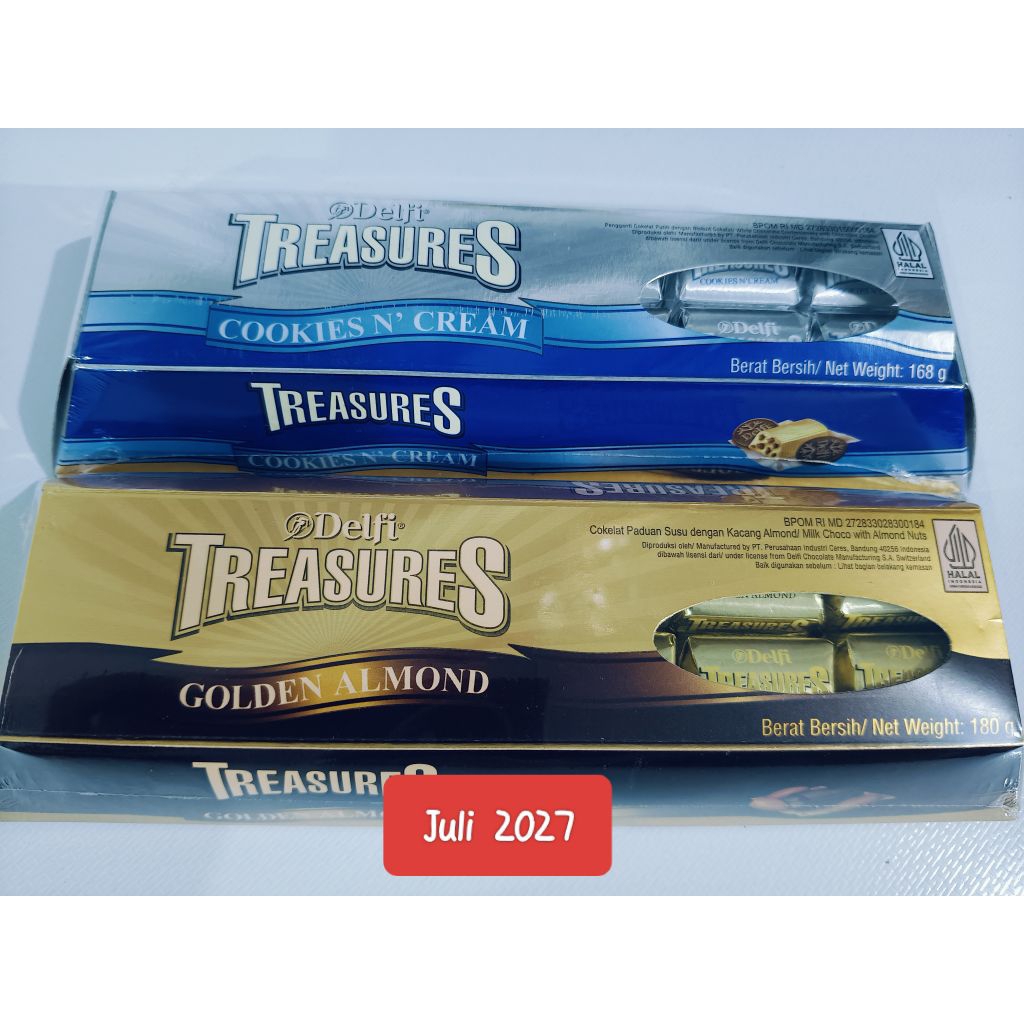COKLAT DELFI TREASURE PER BOX ISI 24PCS