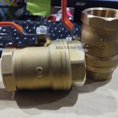 KITZ BALL VALVE 2" KUNINGAN / STOP KRAN 2" / BALL VALVE 2 INCH KITZ