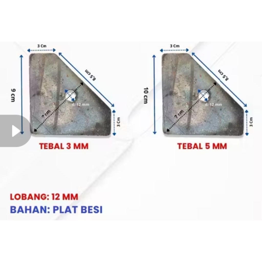 Plat Pojokan Panggung Rigging