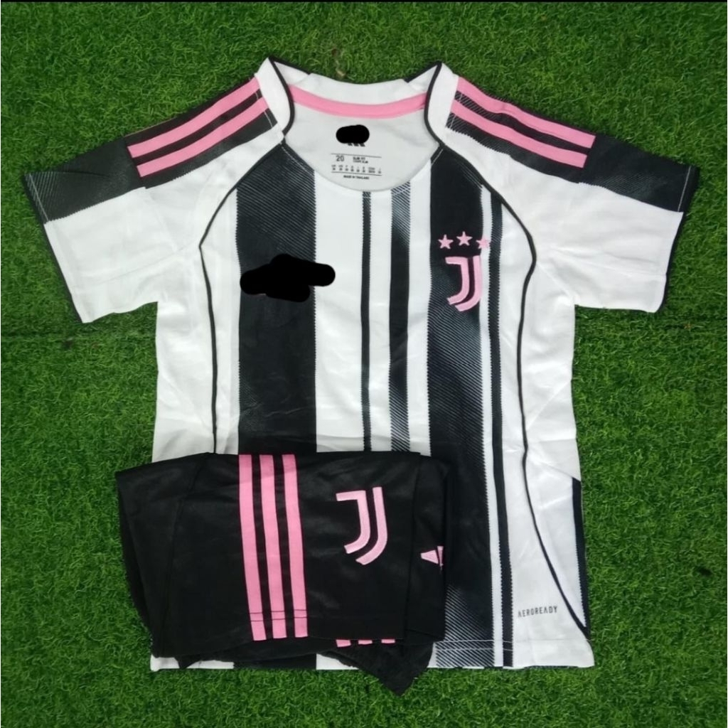 Stelan Setelan Jersey Kaos Baju Sepak Bola Juve Juventus Jupe Home Away 3rd Third Putih Hitam Black 