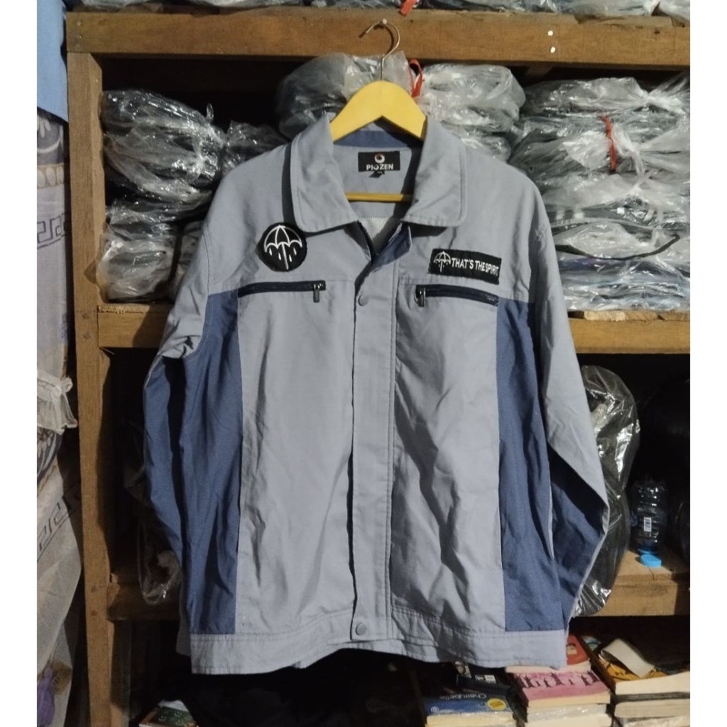 Jaket Kasual Berkerah Piozen Work Jaket Piozen