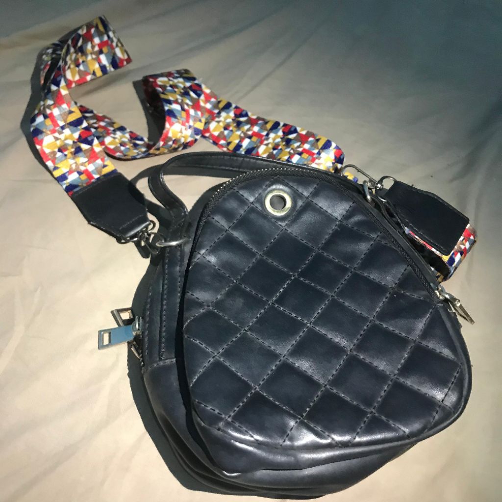 Preloved Zara Tas wanita 3 zip