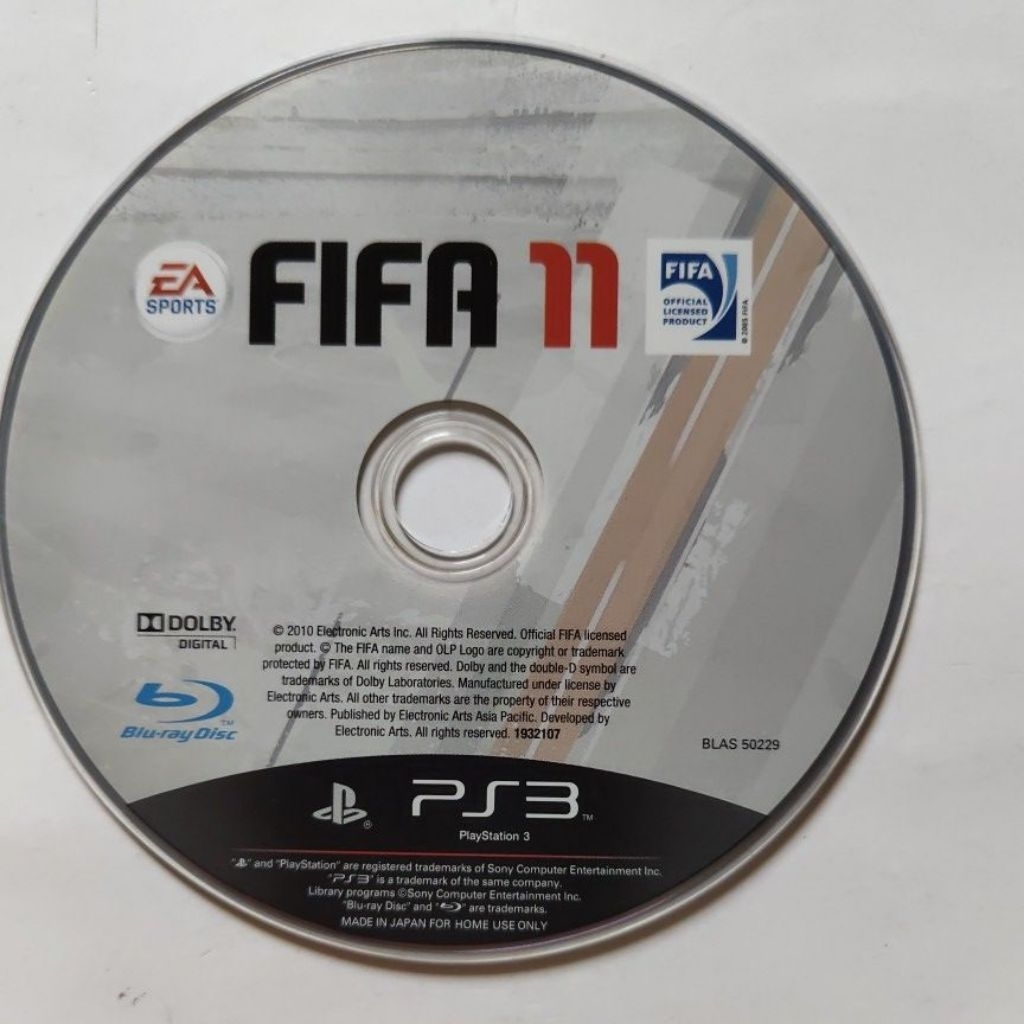 Kaset Cd Ps3 Original Fifa11