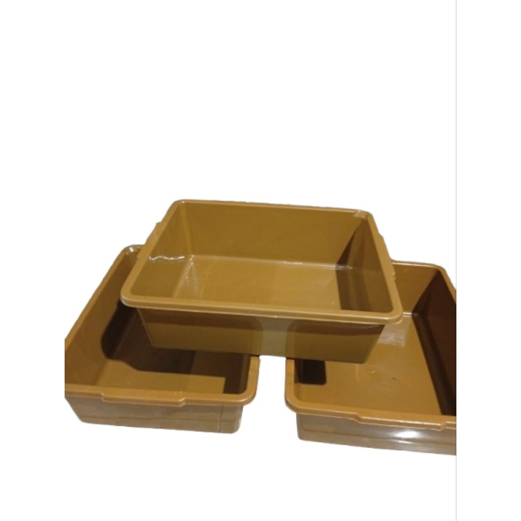 Bak Segi Coklat Suegei - Bak Hidroponik - Bak segi Plastik - Bak Serbaguna