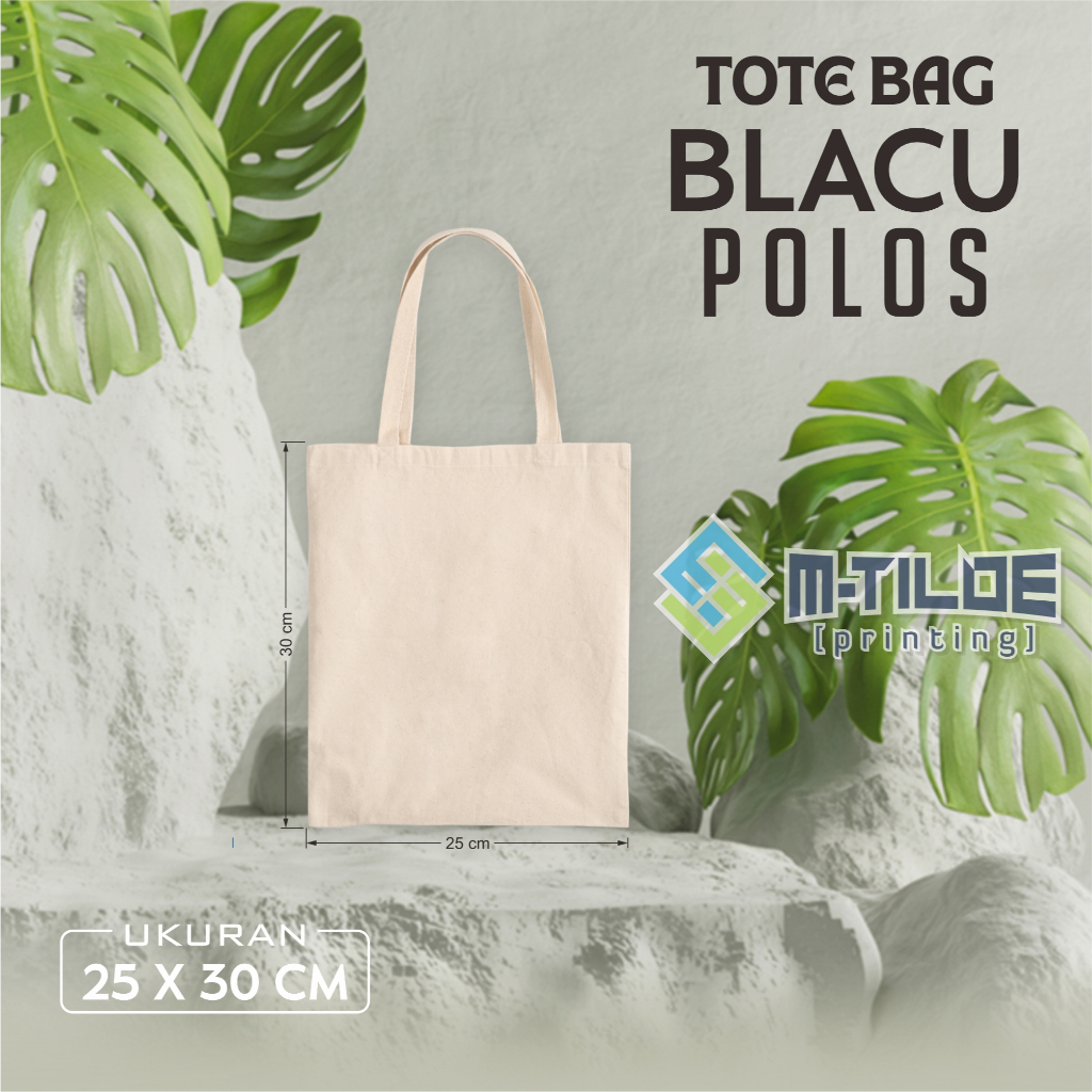 25x30 | Tote Bag Blacu Polos | Tas Blacu Polos | Tas Jinjing Polos | Totebag Blacu Murah Ukuran 25×3