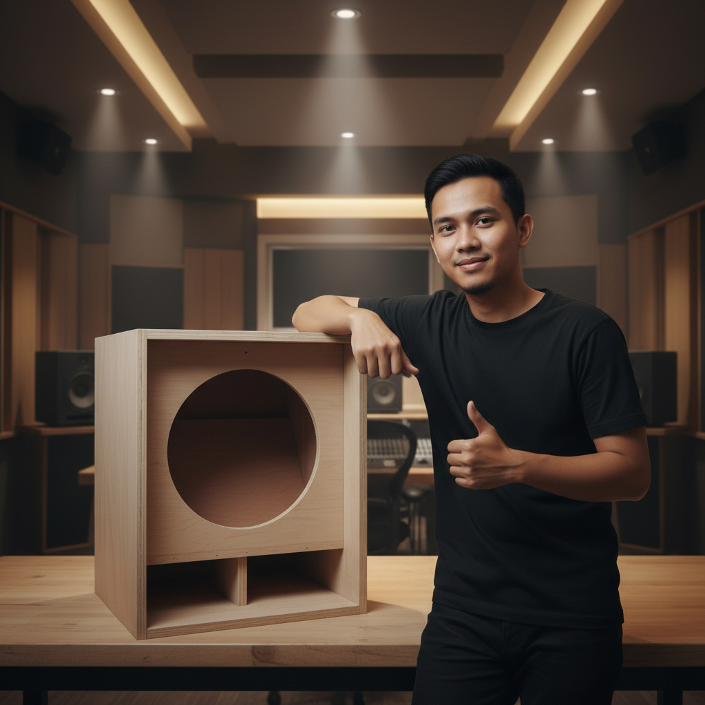 Box Speaker Planar 8/10/12/15 Inch Kayu Lapis Plywood Tebal - Custom Box Subwoofer Audio Mentahan