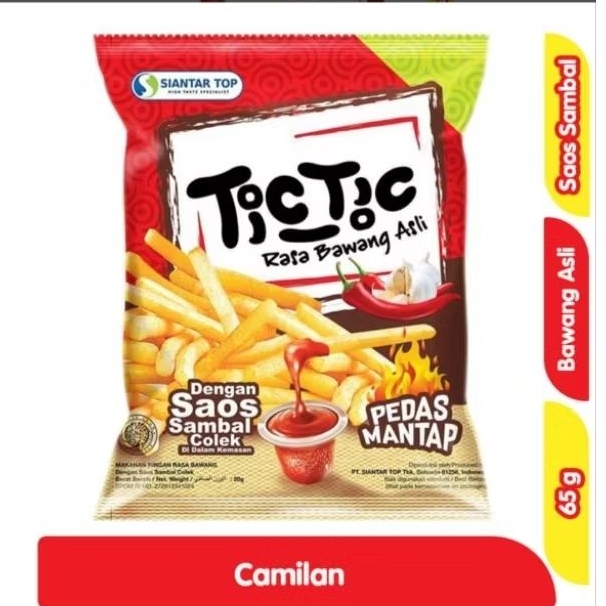 Tic Tic Crunchy Stick Bawang Saos Pedas Sambal 65 g
