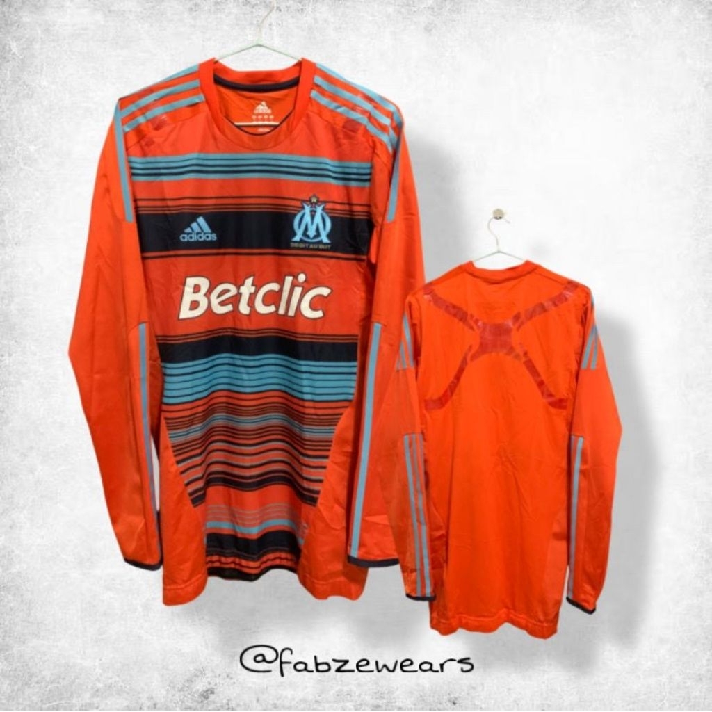 Jersey Adidas Olympique Marseille Third (3rd) 2011/2012 Long Sleeve Player Issue Techfit Original