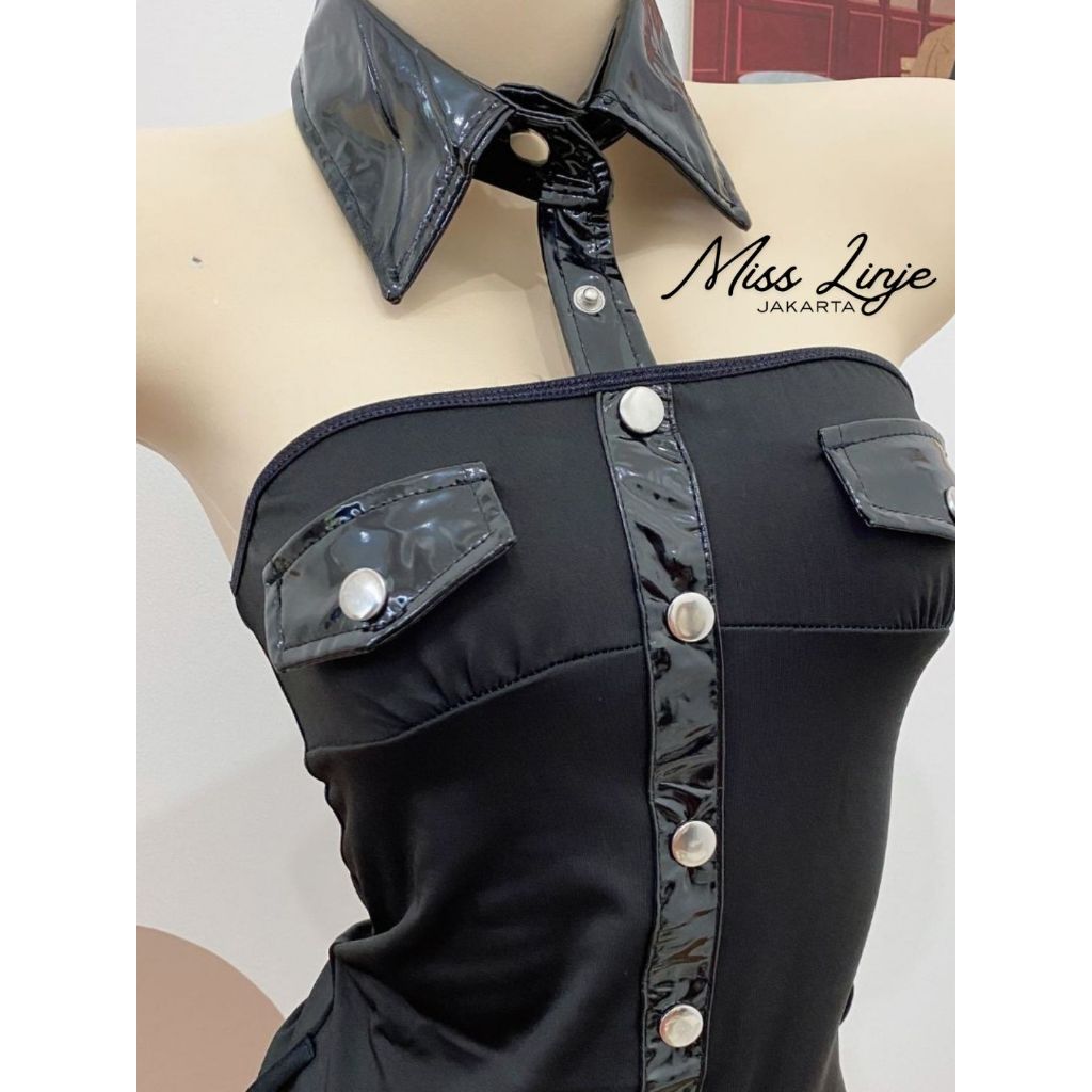 Misslinjejkt Baju Lingerie Cosplay Polisi Wanita Kostum Polwan Model Kemben