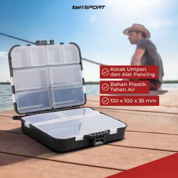 TaffSPORT Kotak Kail Pancing Waterproof / Box Sekat Alat Pancing Anti Air / Case Organizer Aksesoris