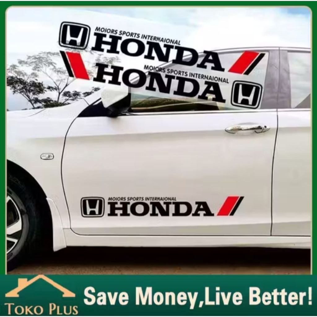 Sticker mobil Honda stiker Honda keren stiker variasi pintu mobil Honda stiker body mobil honda