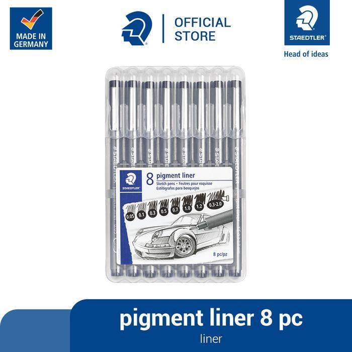 Staedtler Fineliner Pigment liner set 8 pcs