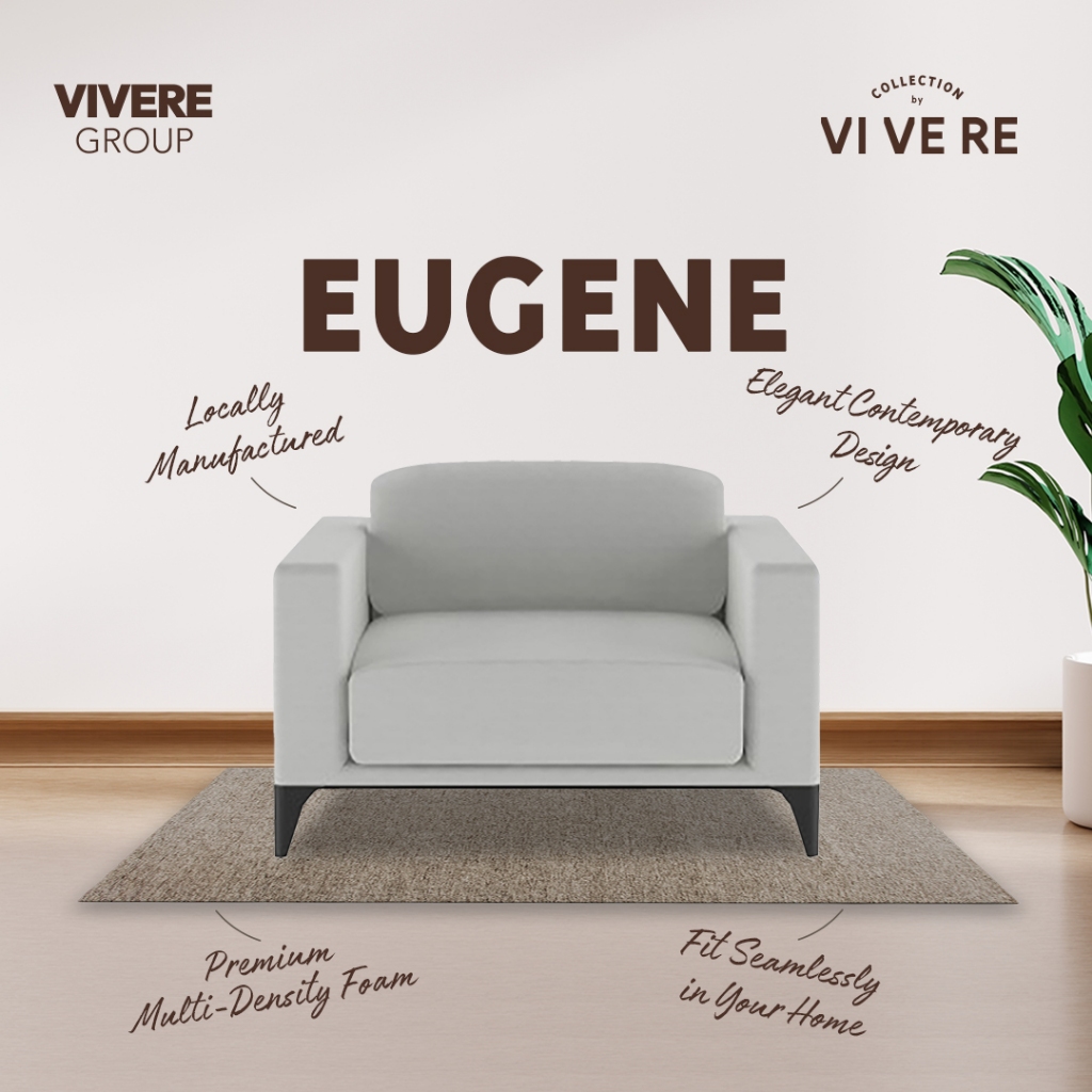 VIVERE Eugene Sofa 1 Seater - Sofa Ruang Tamu