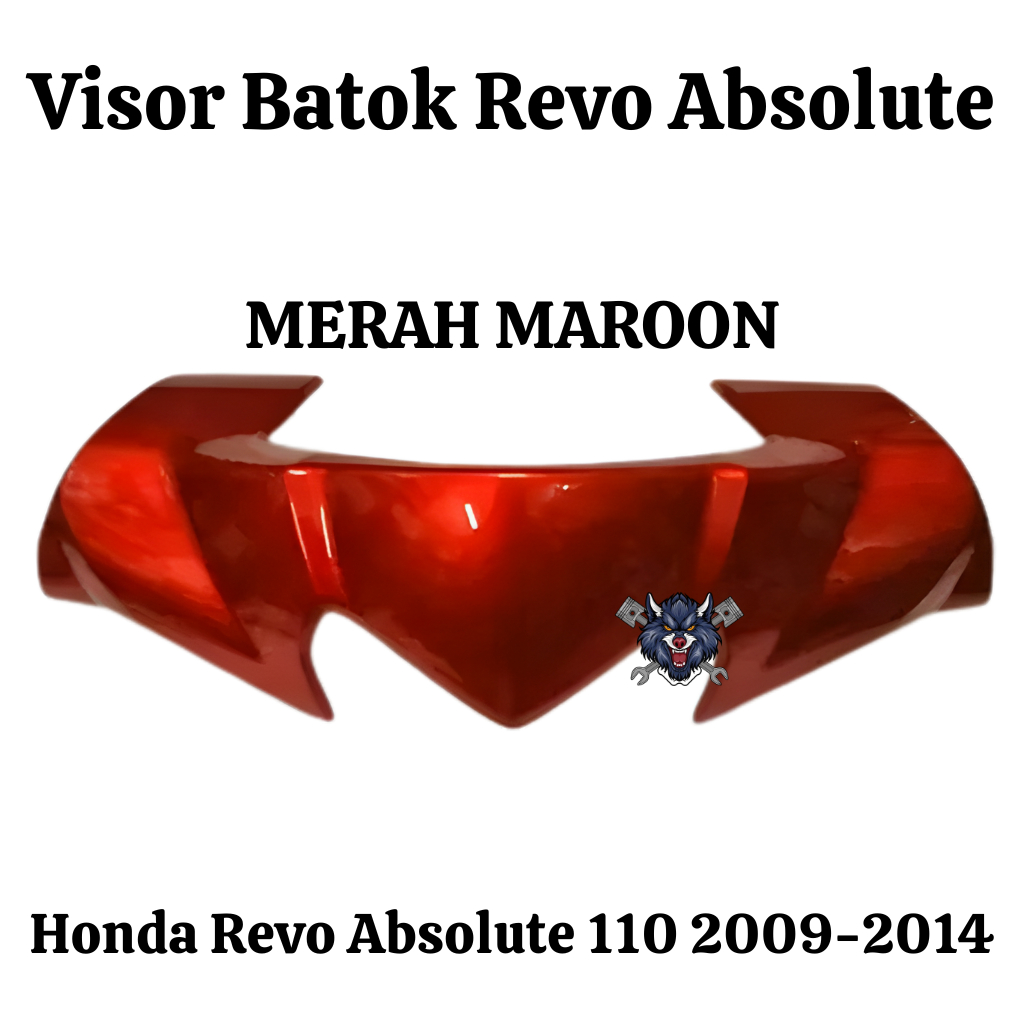 Visor Revo Absolute Batok Atas Revo Absolute 110 th 2009-2014 Merah Maroon