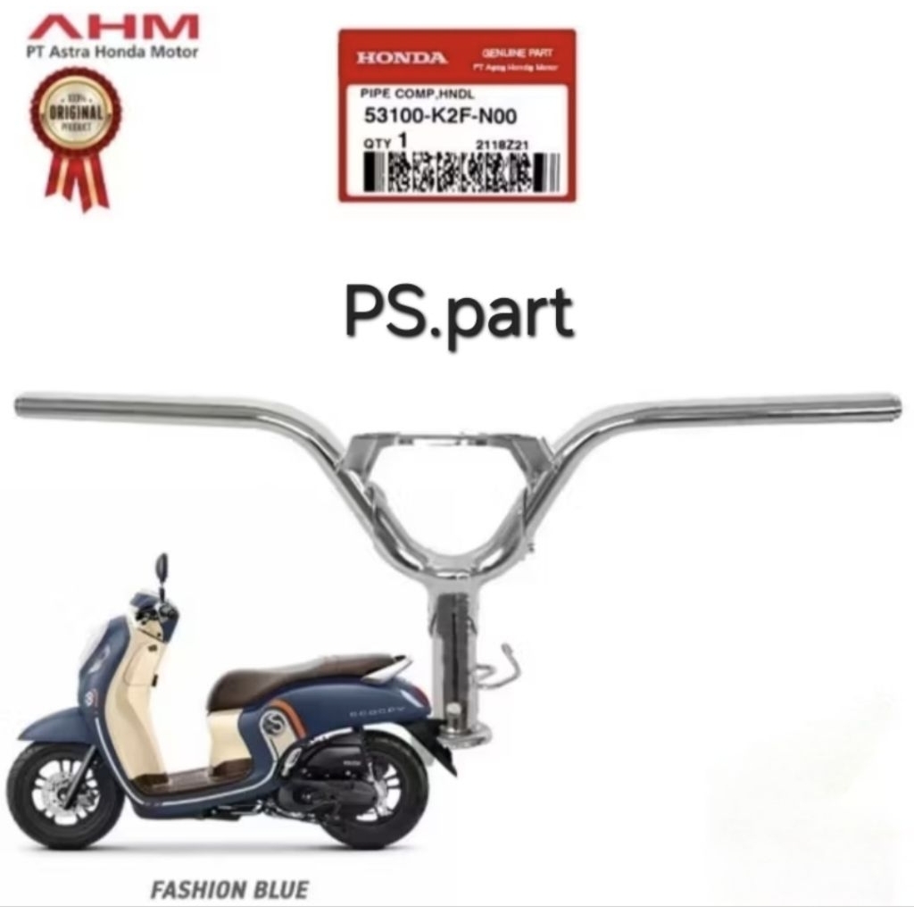 53100-K2F-N00 stang stir New scoopy eSP Led prestige K2F 2021-2024 original AHM
