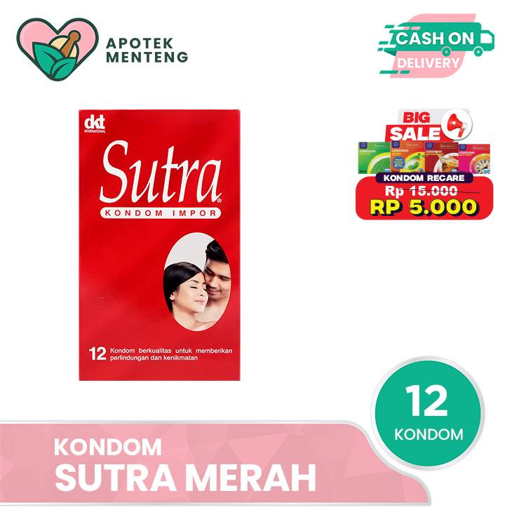 Kondom Sutra Merah (Isi 12)