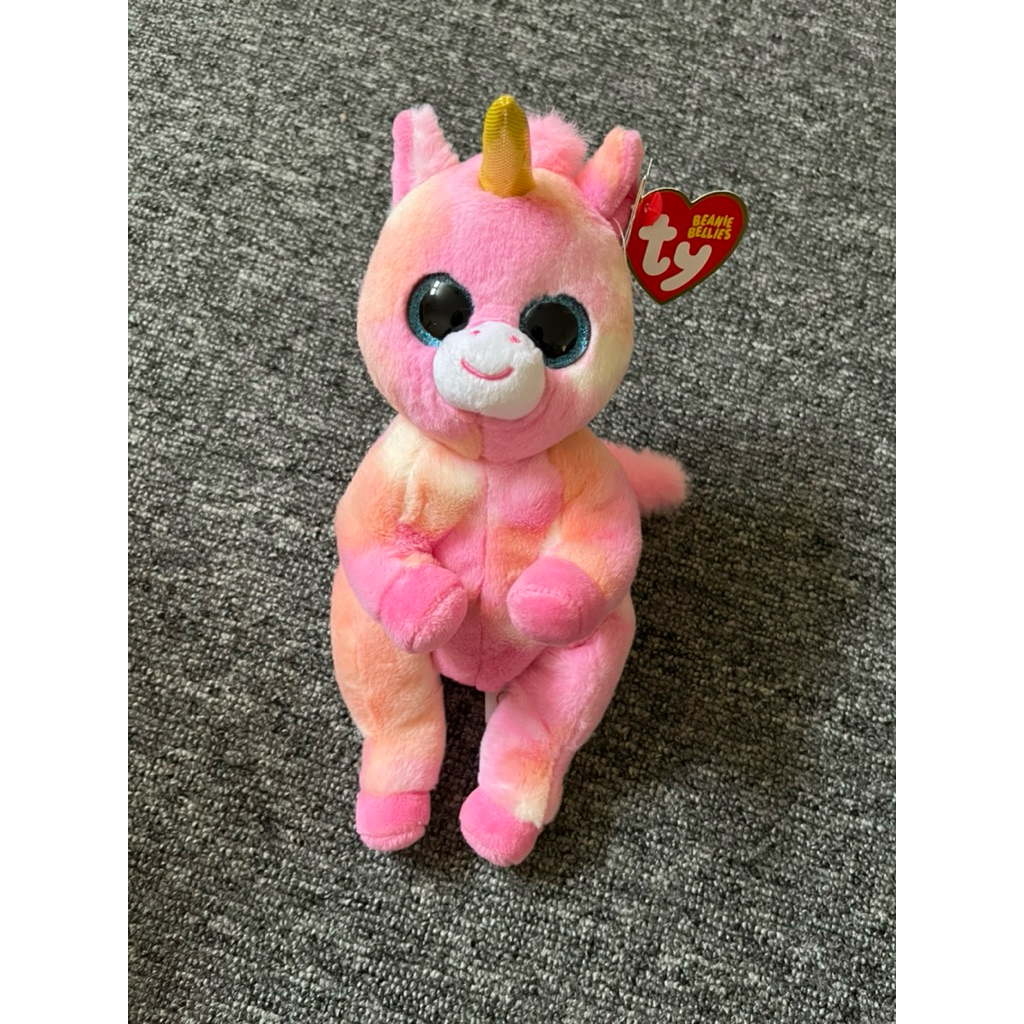 Ty Beanie Bellies Boneka hewan unicorn / Boneka Toys Kingdom