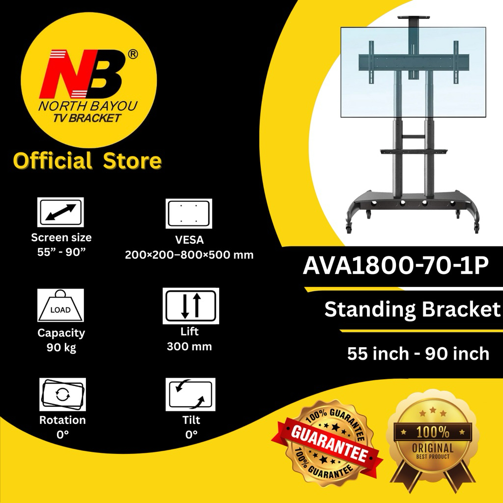 North Bayou NB AVA1800 Standing Bracket ( 55 inch to 90 inch ) For Display TV LED LCD OLED