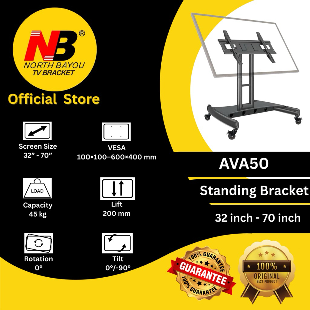 North Bayou NB AVA50 Standing Bracket ( 32 inch to 70 inch ) For Display TV LED LCD OLED