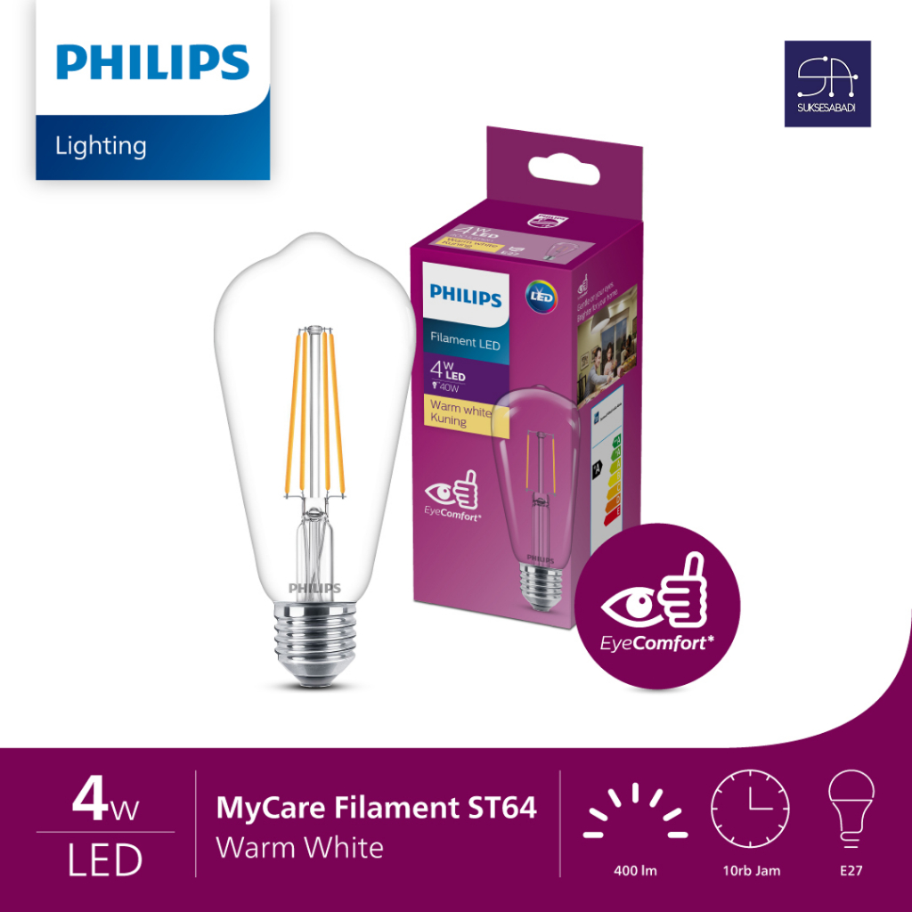 Lampu LED CLASSIC PHILIPS ST64 4W