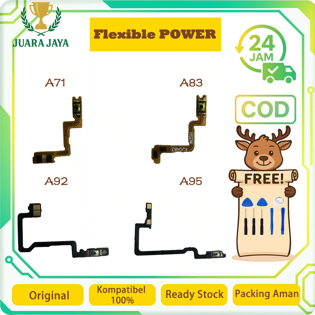 FLEXIBLE POWER FOR OPPO A71 / A83 / A92 / A95 NEW ORIGINAL