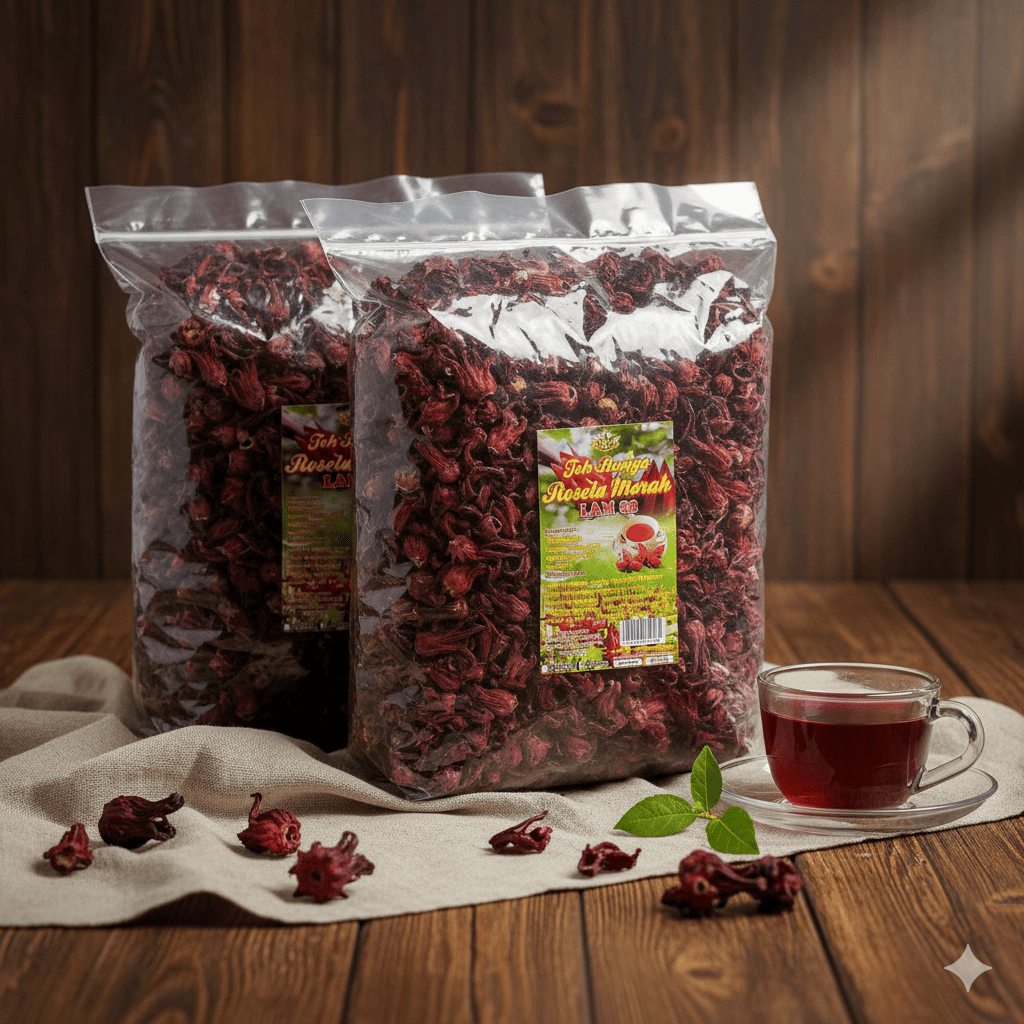BUNGA ROSELLA MERAH KERING 1 KG