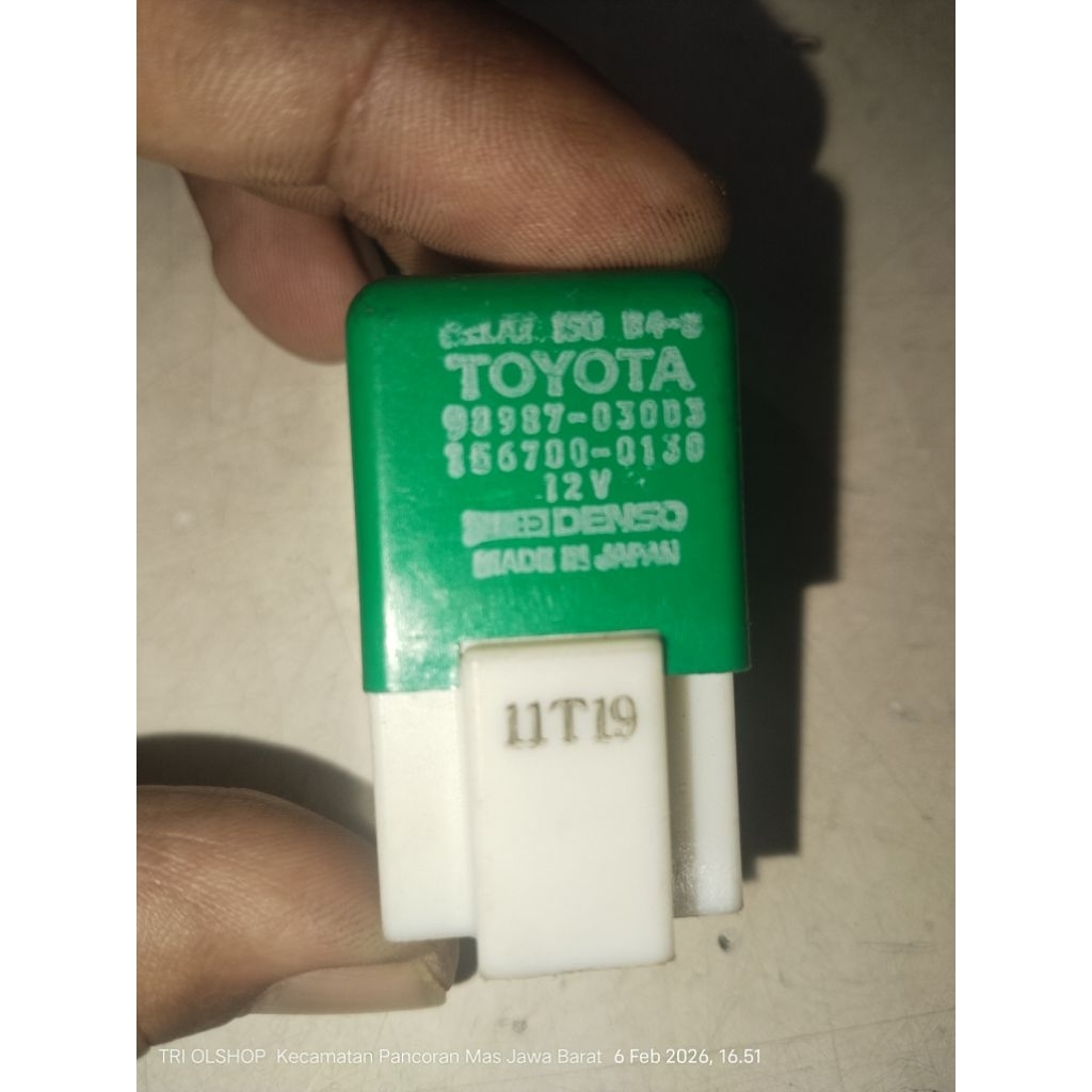 ori ex singapure relay cooling fan otomatis great corolla all new corola camry old corona absolute c
