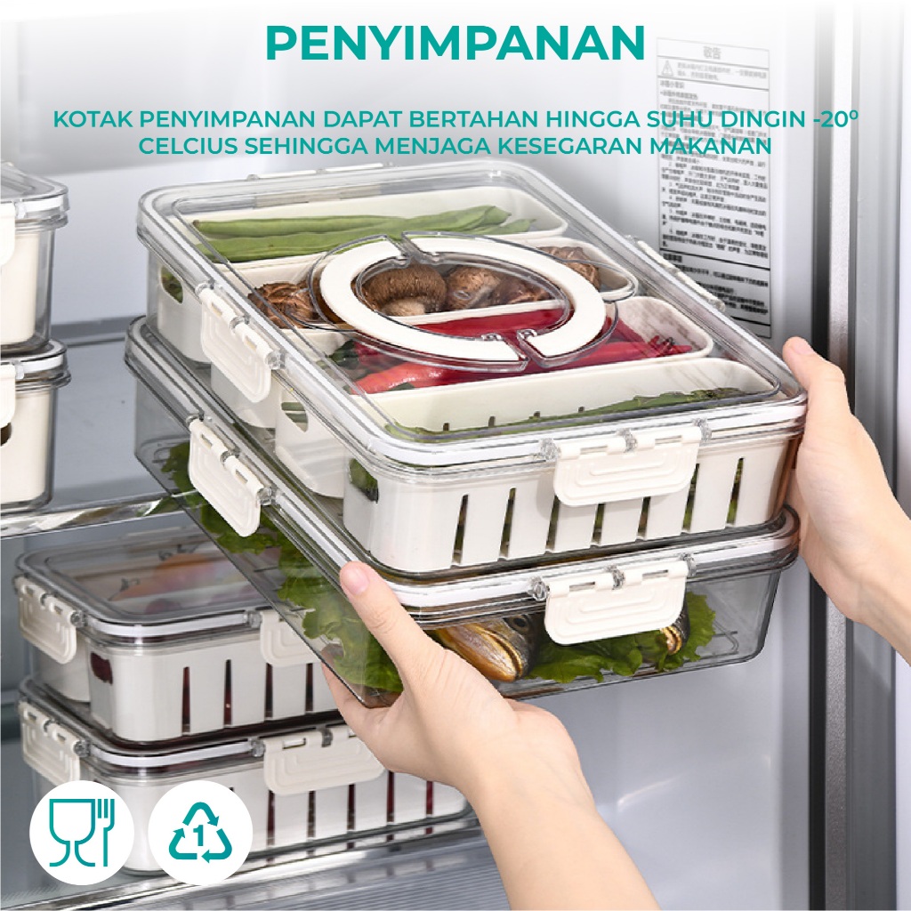 Food container / kotak penyimpanan makanan / kotak penyimpanan sayuran
