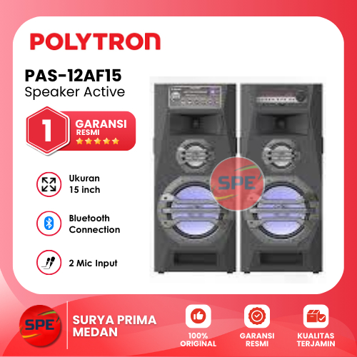 SPEAKER ACTIVE POLYTRON 12 INCH PAS 12AF15 / PAS12AF15 GARANSI RESMI (MEDAN)