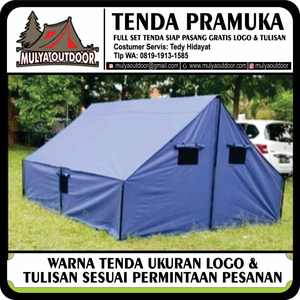 Tenda Regu Pramuka bahan D300 Korea