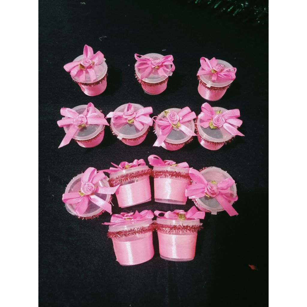 tempat bunga rampai murah 1 pak isi 12 cup harga perlunsin