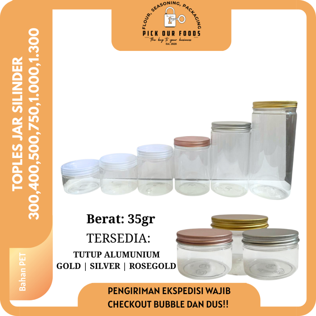 Toples Jar Silinder | Toples Silinder | Toples Tabung Silinder | Toples Plastik Transparan Tabung | 