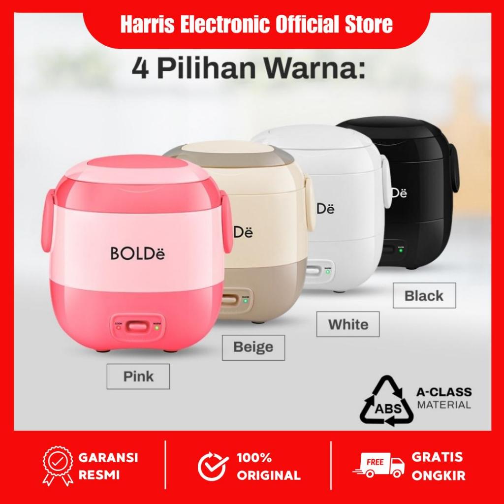 BOLDe Super Cook Mini 0.3 Liter Magic Com Travel Mini Anti Lengket