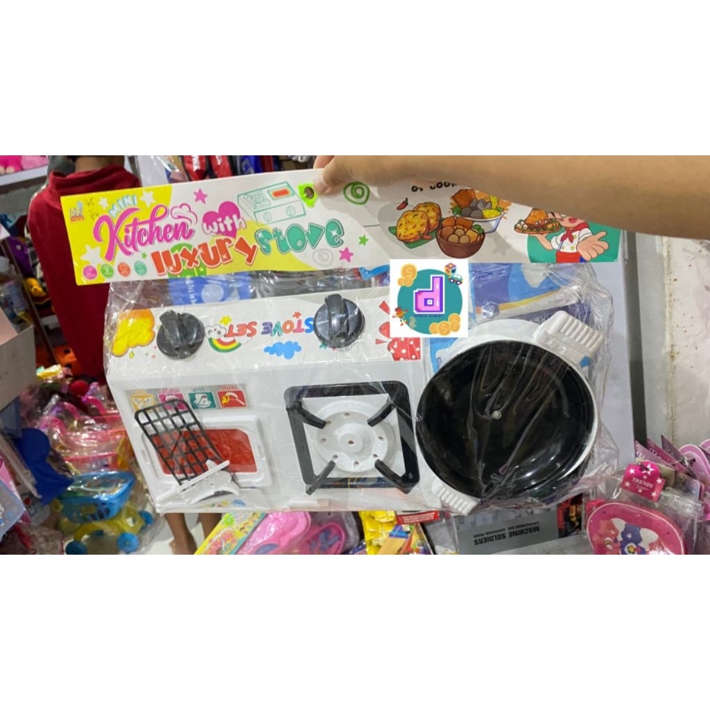 Mainan Kompor Besar/ Mainan Set Alat Masak Besar/ Mainan Masak-Masakan Besar