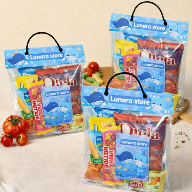 PLASTIK LABEL hampers bingkisan ulang tahun 20x30 design cowok